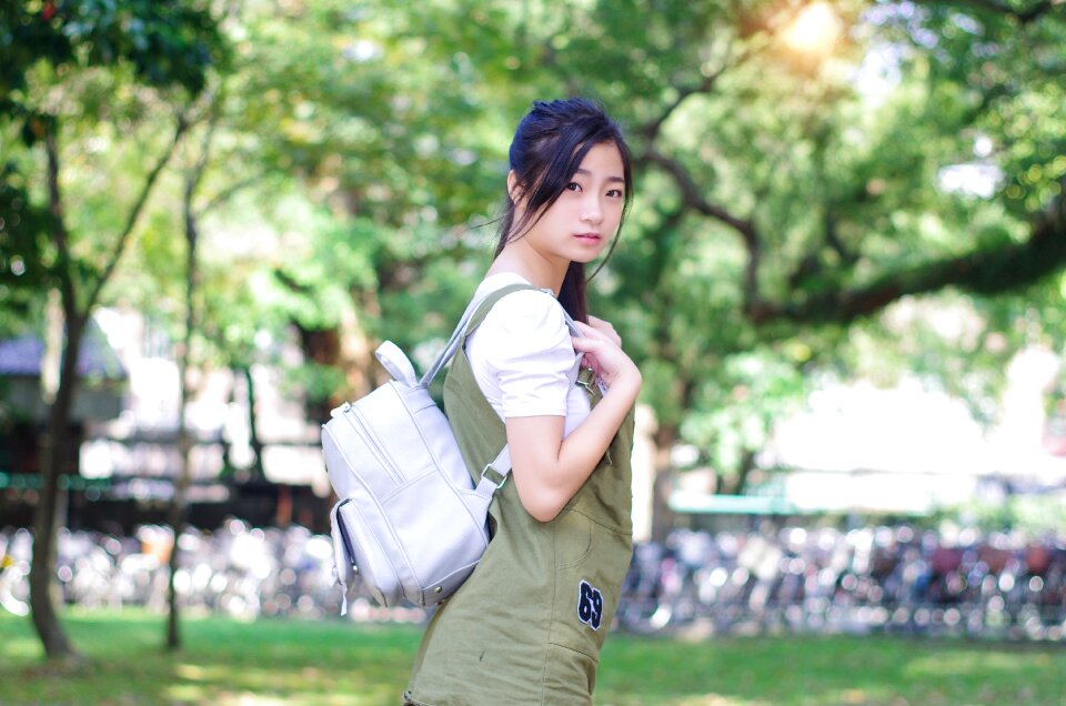 Woman girl college student