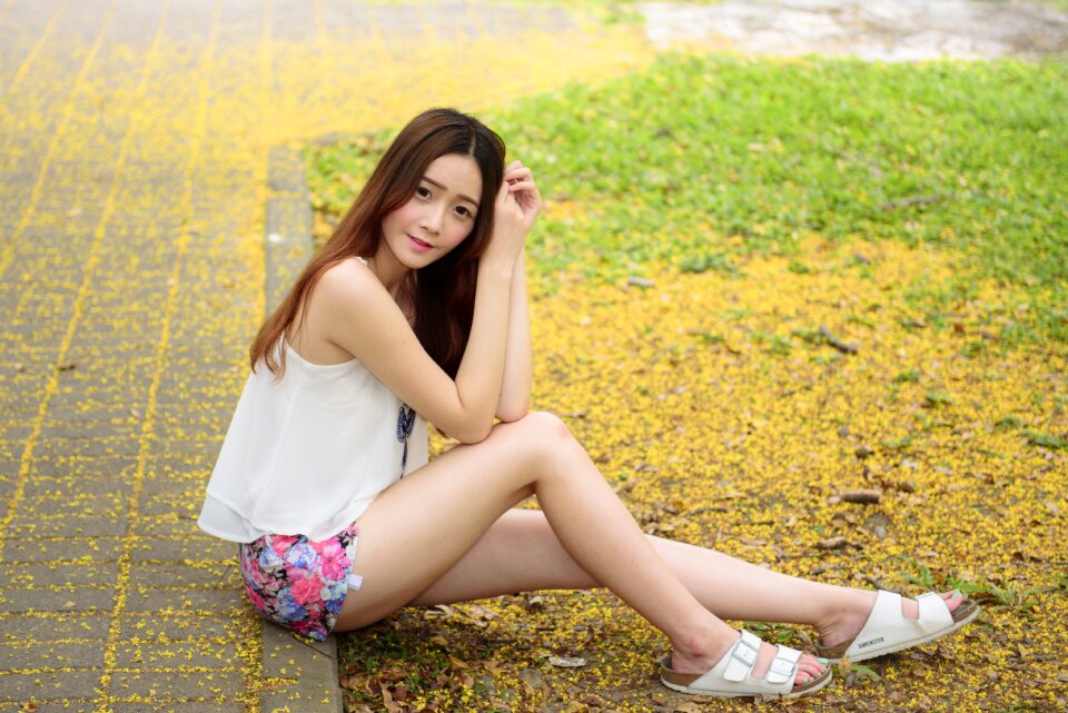 Woman girl portrait
