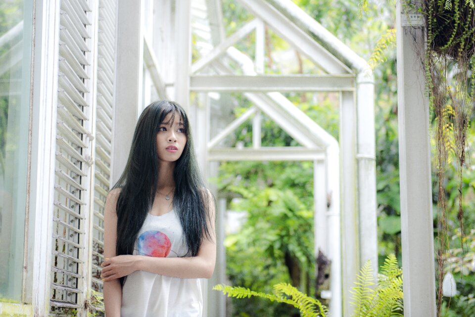 Woman girl portrait