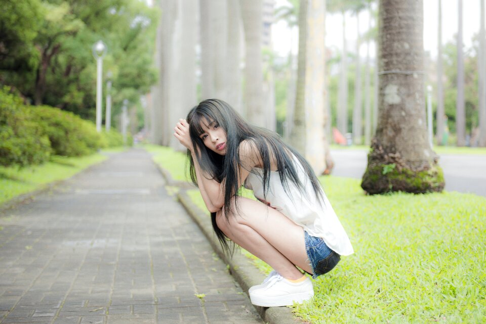 Woman girl portrait
