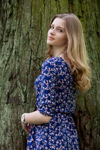 Woman girl portrait