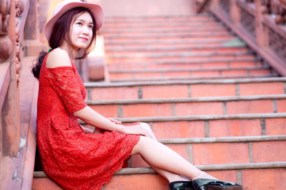Woman girl portrait