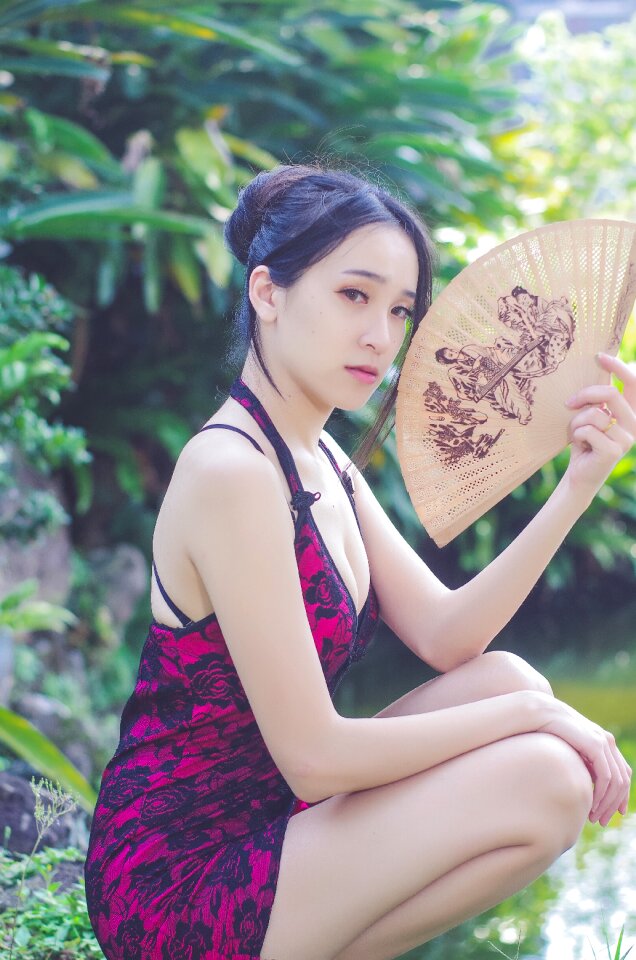 Woman girl portrait