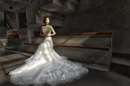 Bride wedding dress
