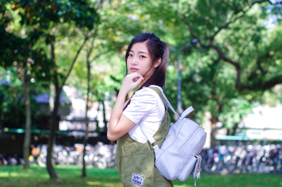 Woman girl college student