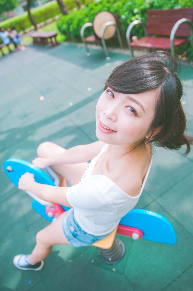 Woman girl spring rider