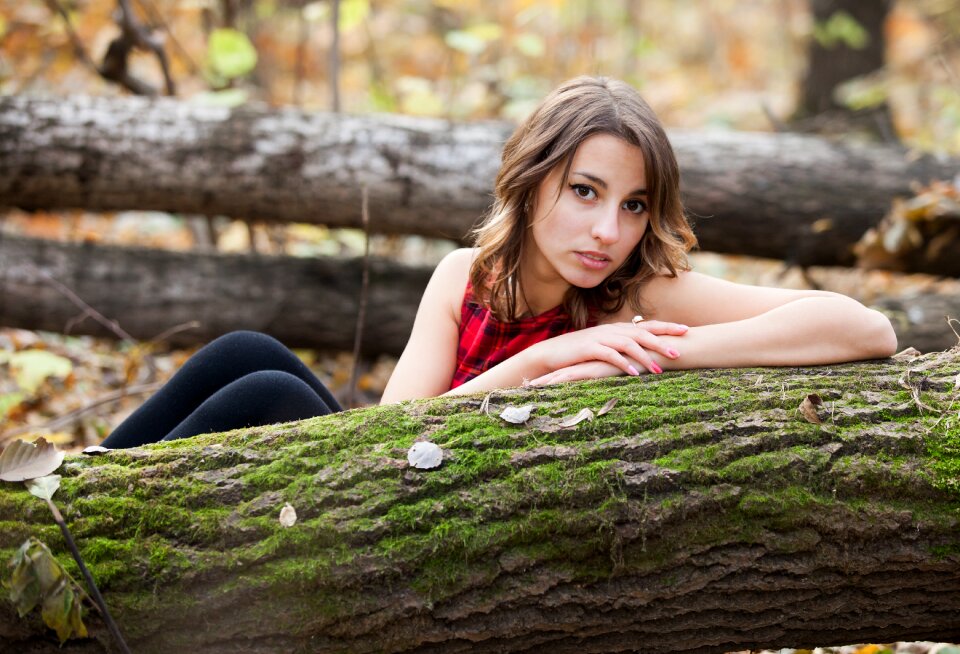 Woman girl portrait