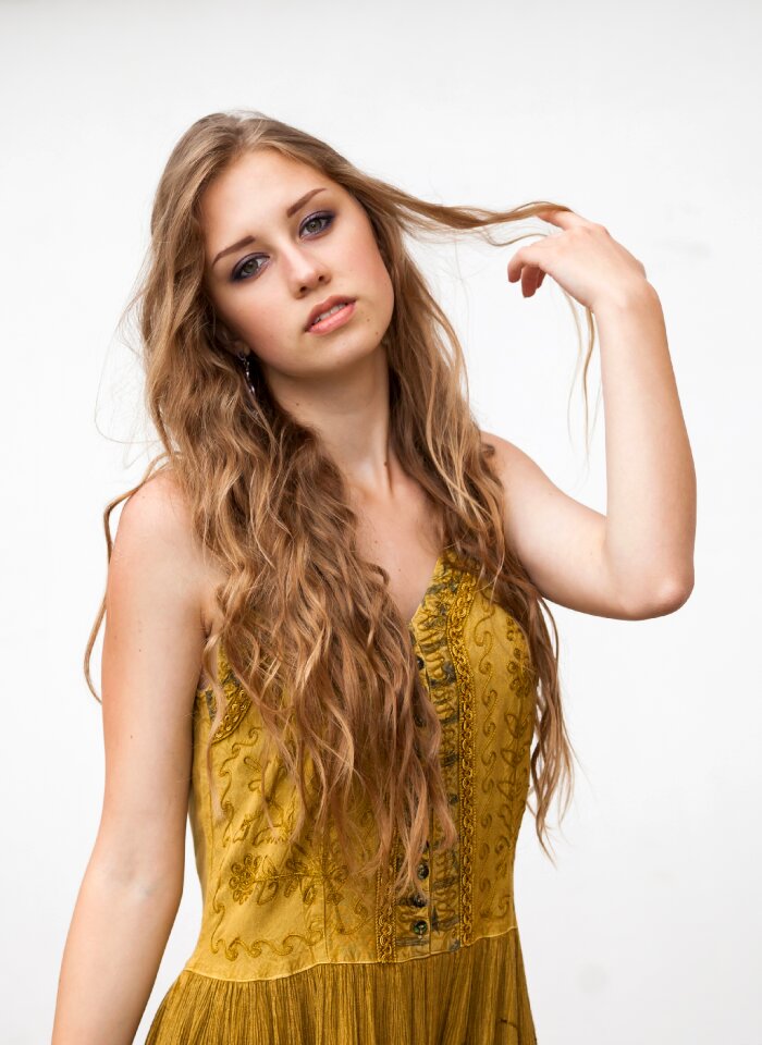 Woman girl portrait
