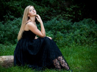Woman girl portrait