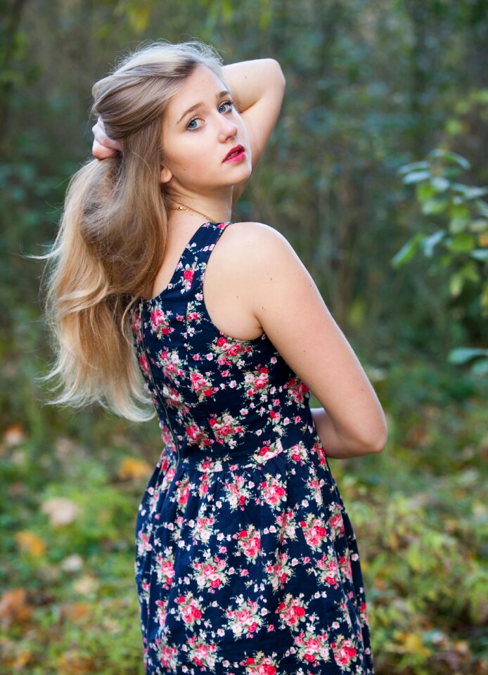 Woman girl portrait