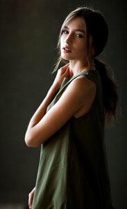 Woman girl portrait