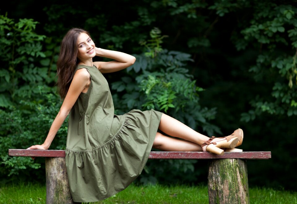 Woman girl portrait