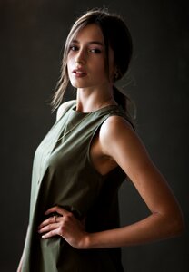 Woman girl portrait