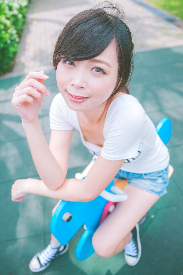 Woman girl spring rider