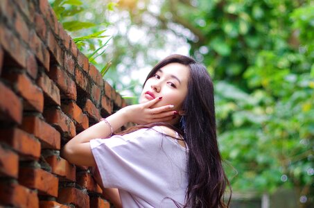 Woman girl portrait