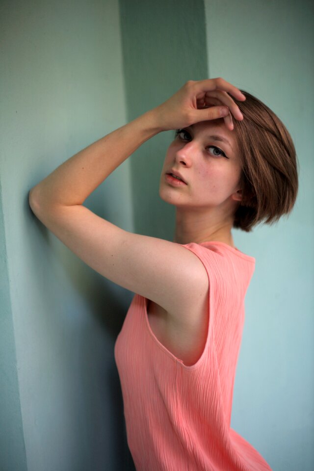 Woman girl portrait