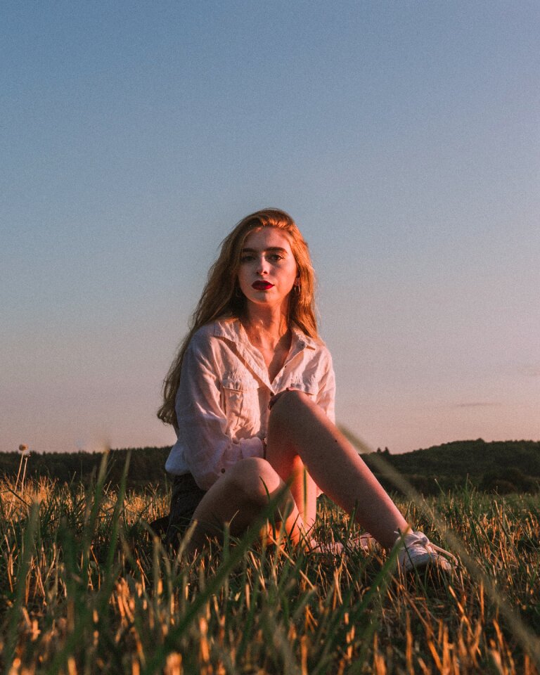 Woman girl portrait