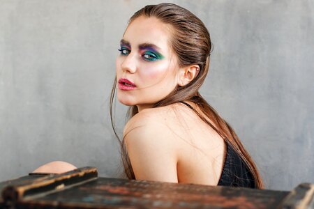 Woman girl portrait