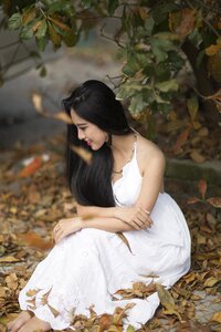 Woman girl portrait