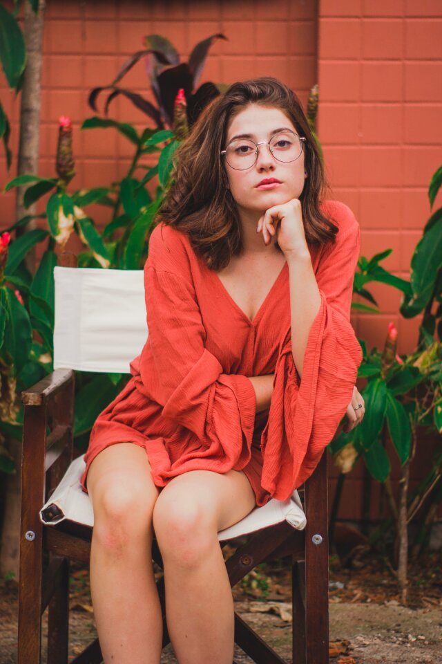 Woman girl portrait
