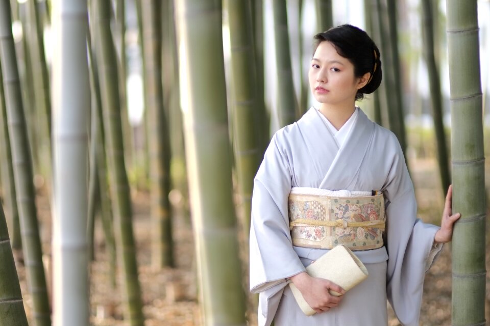 Woman portrait kimono