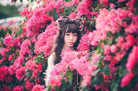 Woman girl lolita fashion
