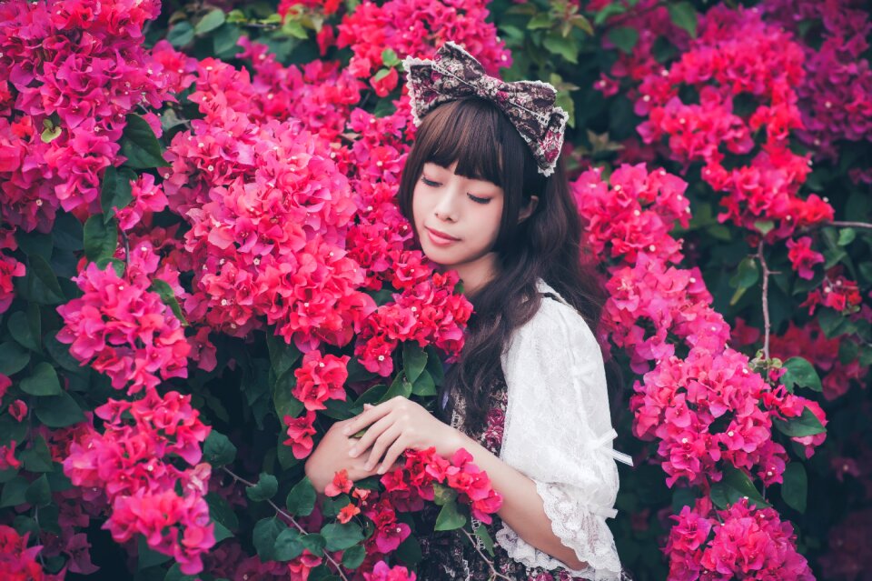 Woman girl lolita fashion