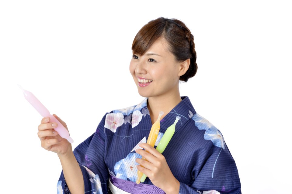 Woman girl portrait yukata
