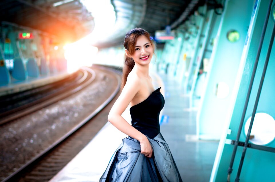 Woman girl portrait