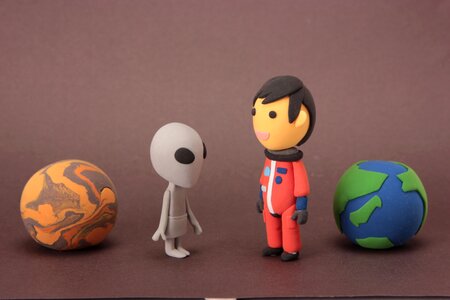 Alien astronaut dolls photo