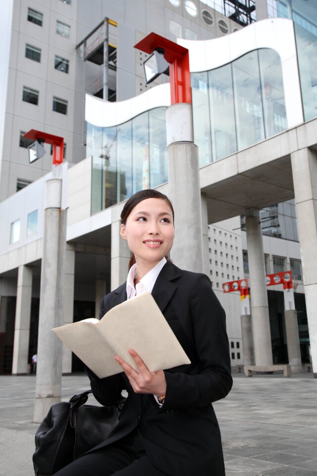 Business woman notebook