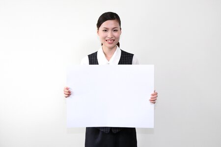 Business woman message board photo