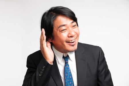 Businessman boss hear