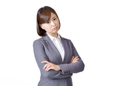Business woman worry