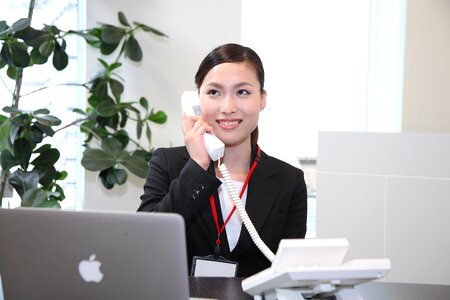 Business woman phone photo