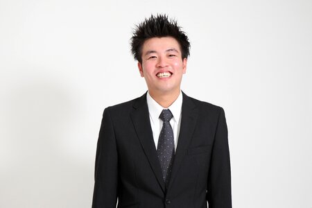 Businessman laugh