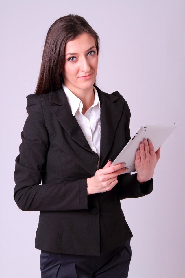 Businesswoman tablet pc photo