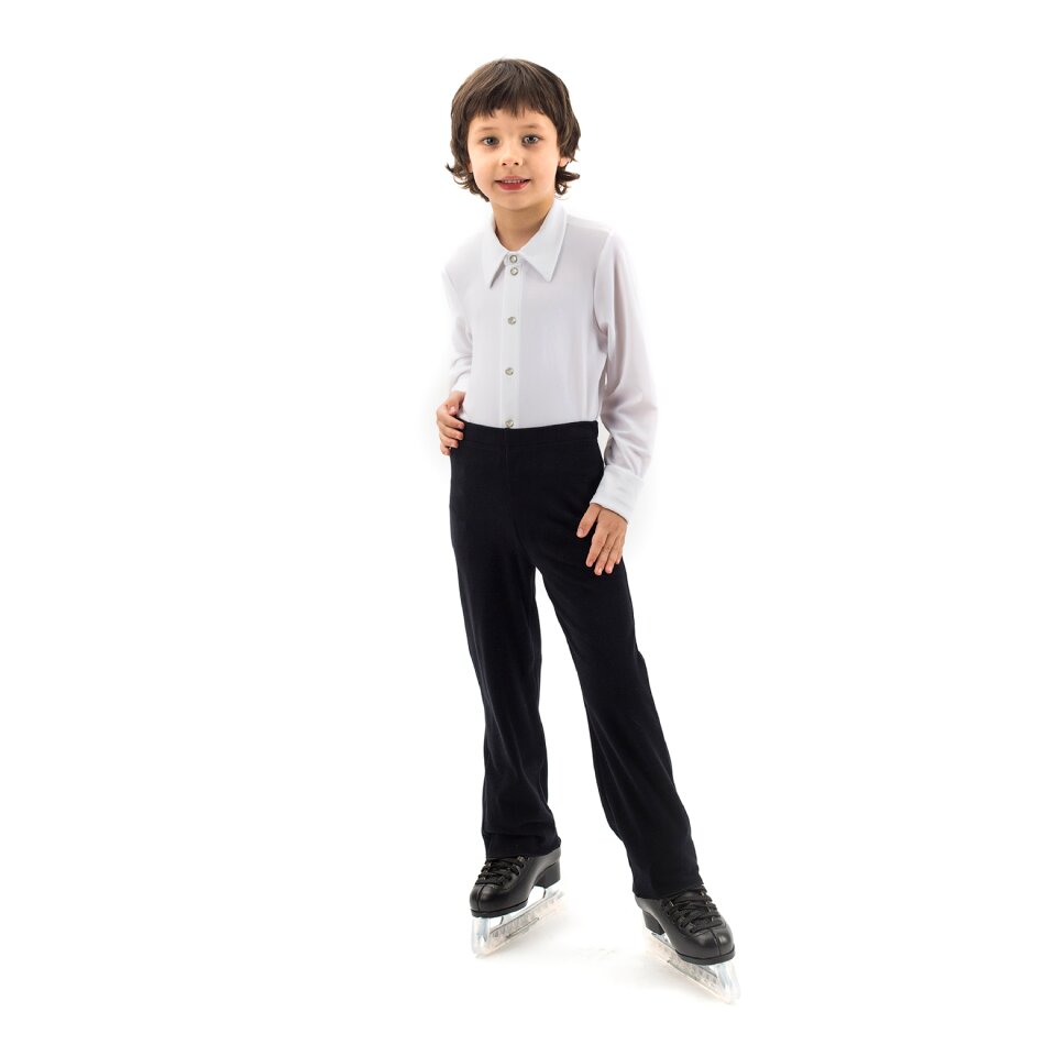 Child boy figure skating