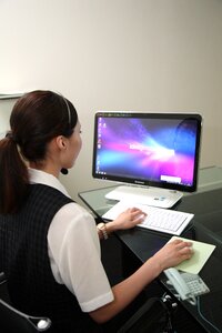 Customer service woman