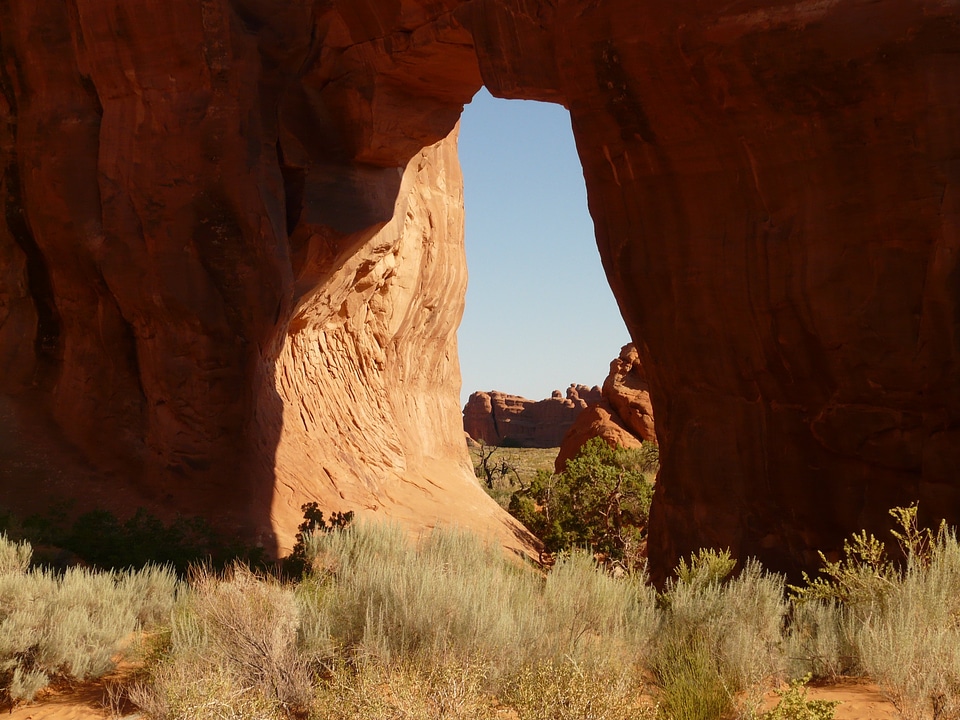 Usa utah stone arch photo