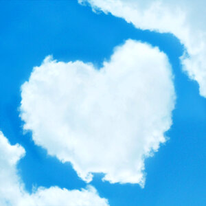 Heart clouds