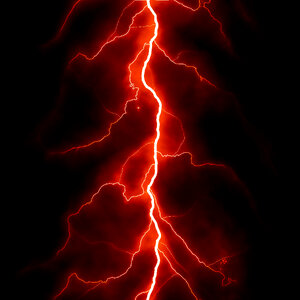 Lightning strike photo