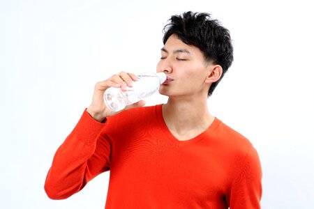 Man drinking water