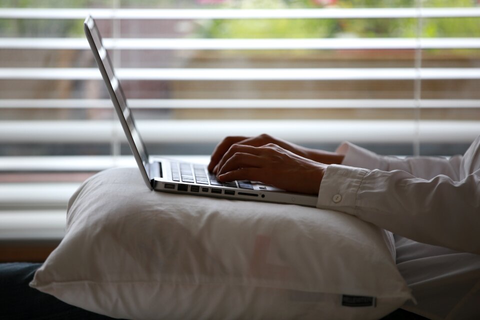 Laptop computer hands