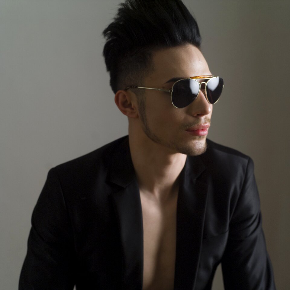 Man portrait sunglasses