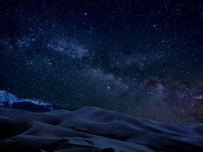 Milky way dune photo