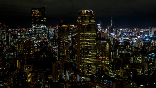 Night tokyo cityscape
