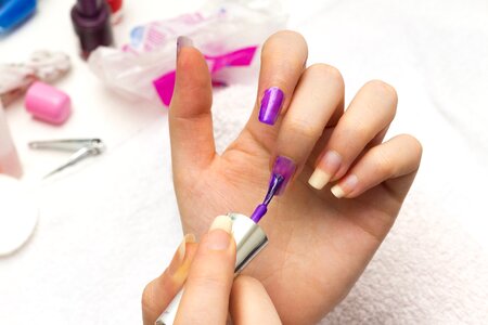 Nail polish hand