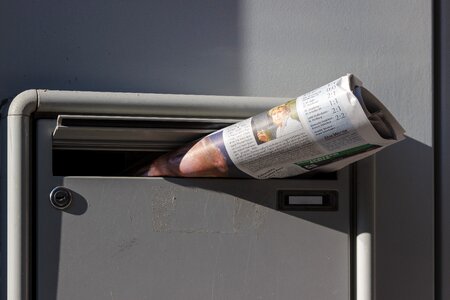 Newspaper mailbox photo