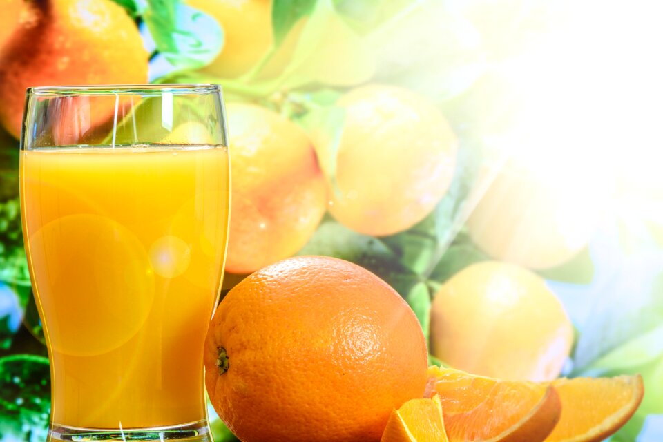 Orange juice fruit drink